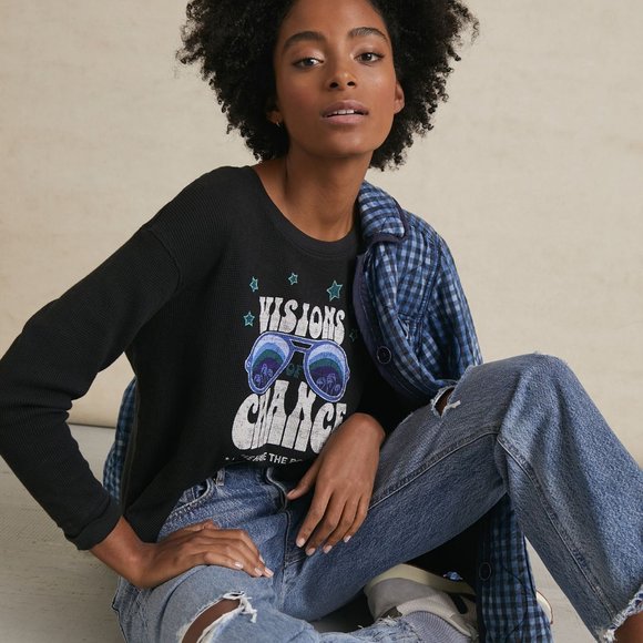 Anthropologie Tops - NWT Anthropologie Sharlene Perkins Graphic Thermal